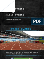 Track Events & Field Events: Prepared By: RJ G. SOLIVEN