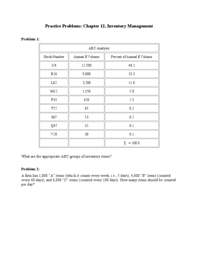 Inventory Management Download Free Pdf Inventory Business