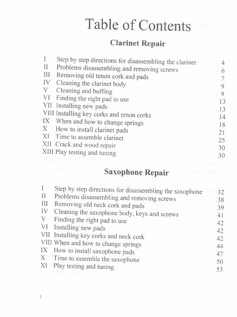 Woodwind Repair Manual New PDF