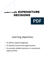 Capital Expenditure Decisions
