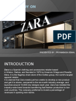 Zara's Brand Study and Marketing Strategies