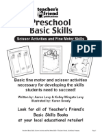 Preschool Basic Skills Scissor Activities and Fine Motor Skills