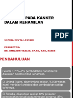 Anestesi Pada Kanker Dalam Kehamilan