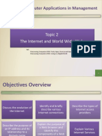 STID1103 Computer Applications in Management: Topic 2 The Internet and World Wide Web