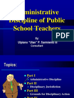 Administrative Discipline of Public School Teachers: Ulpiano "Ulan" P. Sarmiento III