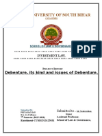 Debenture Types and Issues