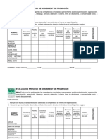 Evaluación Proceso de Assesment de Promoción