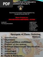 Online Pizza Ordering System PP T