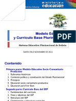 Modelo Educativo y Curriculum Base