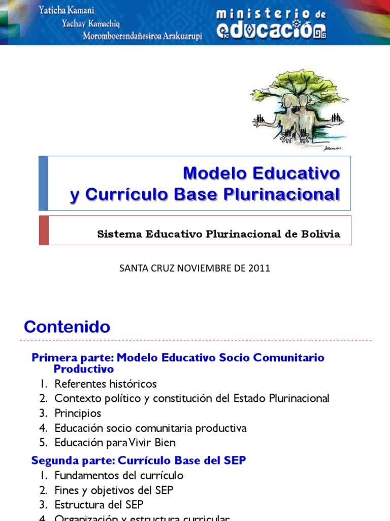 Currículo Base del SEP en Bolivia | PDF | Plan de estudios ...