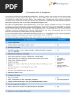 VPI-I Candidate Fair Processing Notice