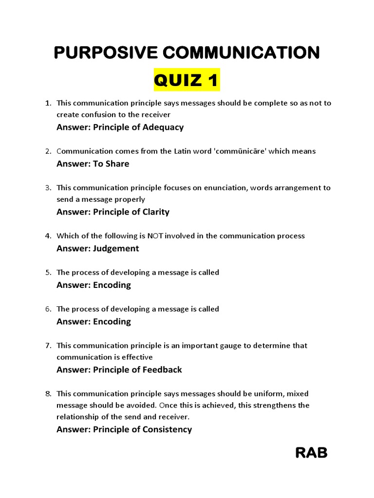Principles of Purposive Communication | PDF | Cross Cultural ...