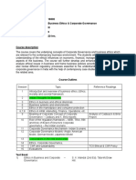 Course Ouline-Business Ethics & Corporate Governance