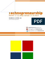 Techno Preneur Ship What It Is and What Its Not