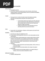 Computer Assisted Instruction (CAI) : Drill and Practice