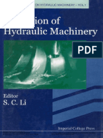 Cavitation of Hydraulic Machinery