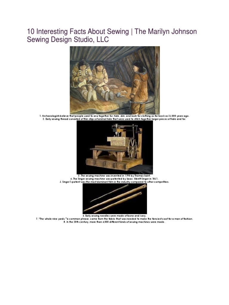 10 Interesting Facts About Sewing | PDF