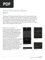 Nokia 7750 Service Router: Versatile and Scalable