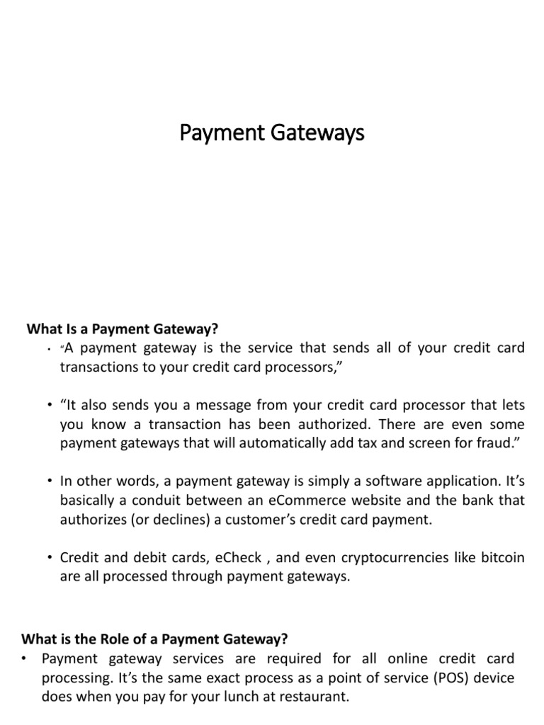 Unit-4.4-Payment Gateways | PDF | Credit Card | Financial Transaction