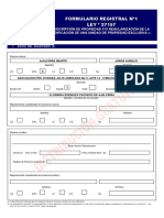 FORMULARIO REGISTRAL N° 1