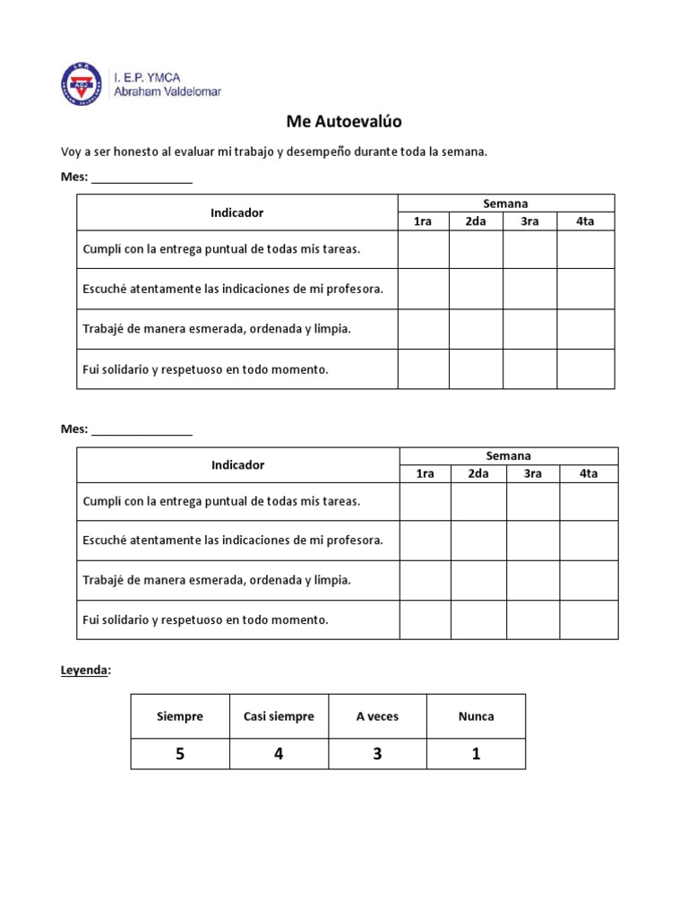 Me Autoevaluo | PDF