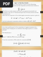 Spin Operator Dirac Particle