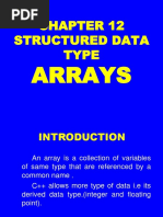 Structured Data Type: Arrays