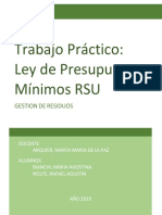 TP Ley de Presupuestos Mínimos RSU - Bianchi, Nolte