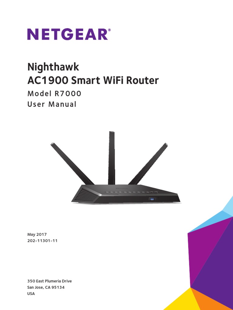 Nighthawk ac1900 model r7000 manual