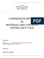 Compression and Reinforcing Steel Testing Report