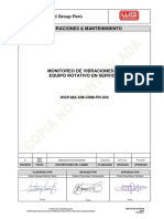 Procedimiento Monitoreo de Vibraciones de Equipos Rotativos PDF