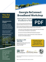 Georgia ReConnect Broadband Workshop Flyer