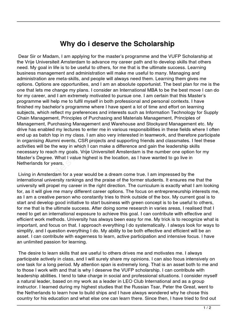 Essay On Why I Deserve A Scholarship3
