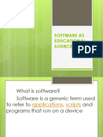 Software As Educational Source