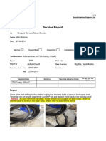 Service Report: Intervantione On TDS Canrig 1250AC