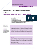 La resistencia a antibióticos: un problema grave