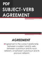 Subject Verb Agreement
