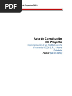 Acta de Constitución Del Proyecto - Jaime Carrasco