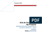 Acta de Constitución Del Proyecto - Jaime Carrasco
