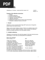 2 - Calibrations in T3 Direct AC14.3 v1.0 DRAFT