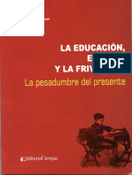 Introducción La Educación El Vacío y La Frivolidad Zambrano A