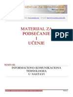 Materijal Za Podsećanje I Uĉenje: Informaciono-Komunikaciona Tehnologija U Nastavi