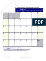 January 2014 Printable Calendar Template