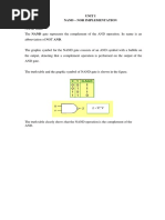 Unit I Nand - Nor Implementation