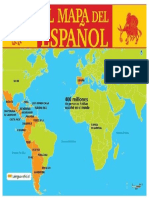 El Mapa de Los Paises Hispanohablantes