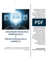 Diplomado Psicologia Criminal y Psicopatologia de La Conducta Ok