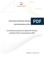 Intervention de Monsieur Ahmed LAHLIMI, Haut Commissaire au Plan à la conférence de presse sur la situation de l’économie nationale en 2017 et ses perspectives en 2018 (1).docx