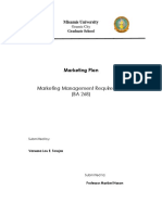 Marketing Management Requirement (BA 268)