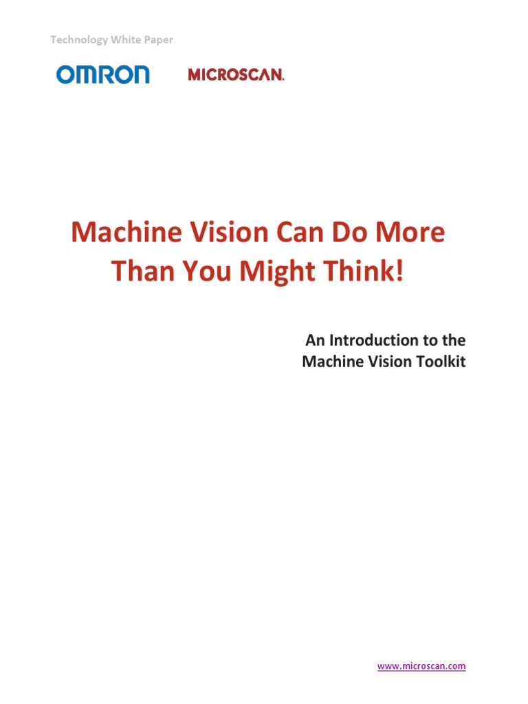 Whitepaper Machine Vision Can Do A Lot More Than You Think | PDF ...