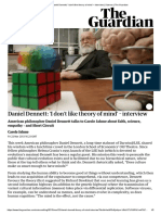 Daniel Dennett: 'I Don't Like Theory of Mind' Interview